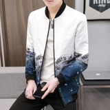 夹克男秋季新款男士韩版棒球领休闲夹克外套XZ313B-1-NS09-P35，男装夹克，星座313B-2