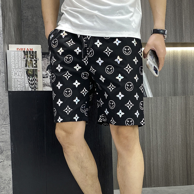 2021主推夏季新款男士大码时尚潮流休闲沙滩裤XZ313B-1-DK03-P25图片