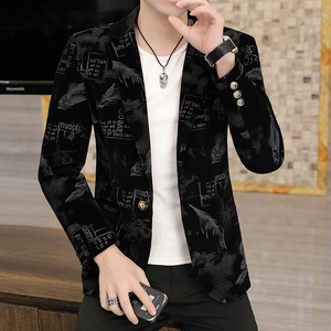 2021秋季新款男士修身休闲小西服外套XZ313B-1-XF353-P90