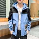 夹克男秋季潮流ins男士时尚连帽工装外套XZ313B-1-JK1201-P60，男装夹克，星座313B-2
