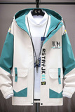 2021秋季潮流ins男士时尚连帽工装夹克外套XZ313B-1-JK028-P60，男装夹克，星座313B-2