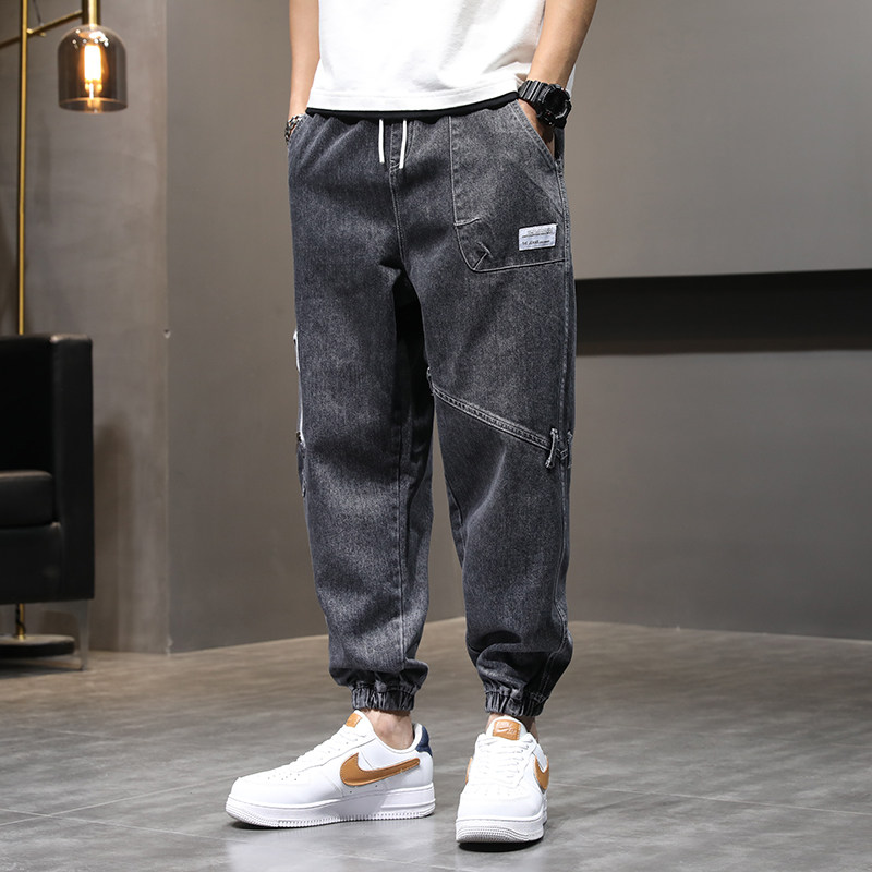 主推新款男士工装休闲牛仔裤时尚束脚九分裤XZ313B-1--K219-P45,男装休闲裤,星座313B-2