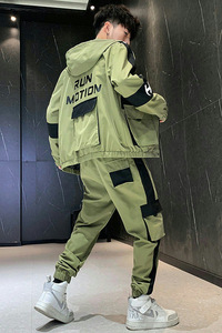 2021秋季新款工装男士时尚休闲套装两件套XZ313B-1-T80115-P85图片