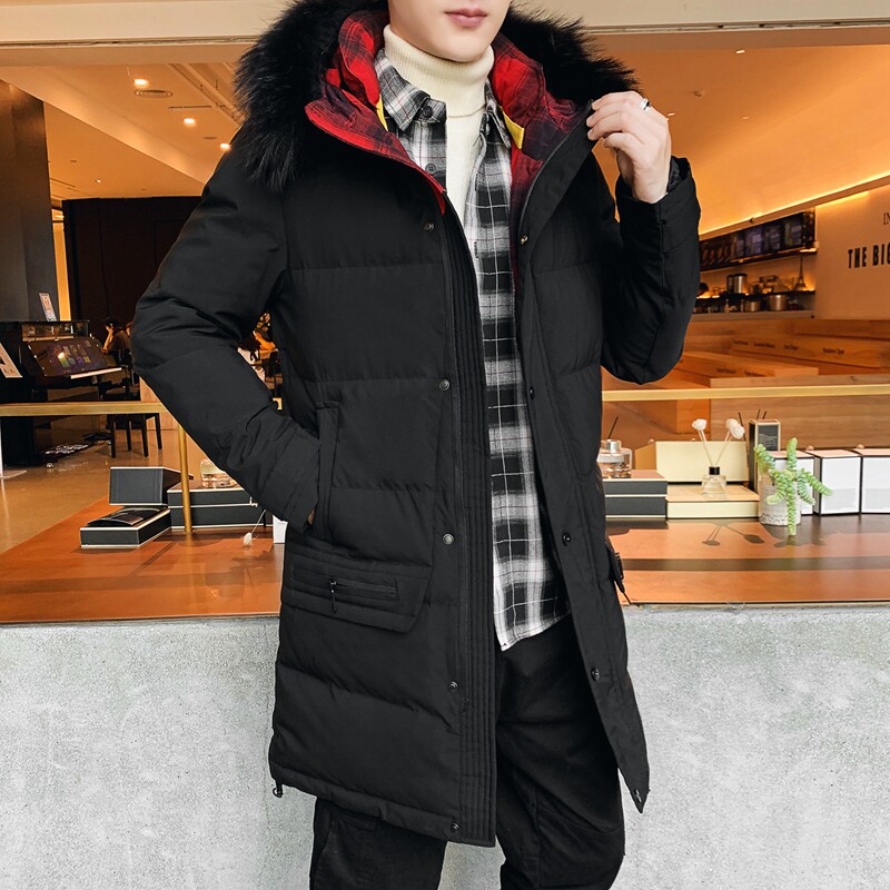 主推加厚棉服男中长款大毛领连帽棉衣外套XZ313B-1M1958-P125,男装棉衣,星座313B-2