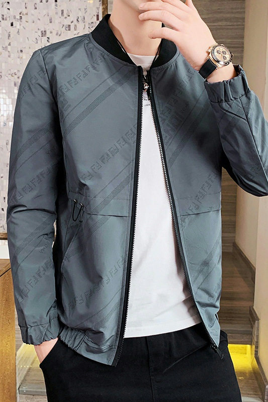 秋季潮流新款高品质男士棒球领休闲夹克外套XZ313B-1-JK9906-P60,男装夹克,星座313B-2