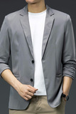 2021秋季男士高品质时尚修身小西服外套XZ313B-1-XF823-P100，男装西服，星座313B-2