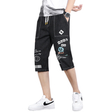 夏季新款流行时尚牛仔短裤男休闲七分裤XZ313B-1-NZ810，男装休闲裤，星座313B-2