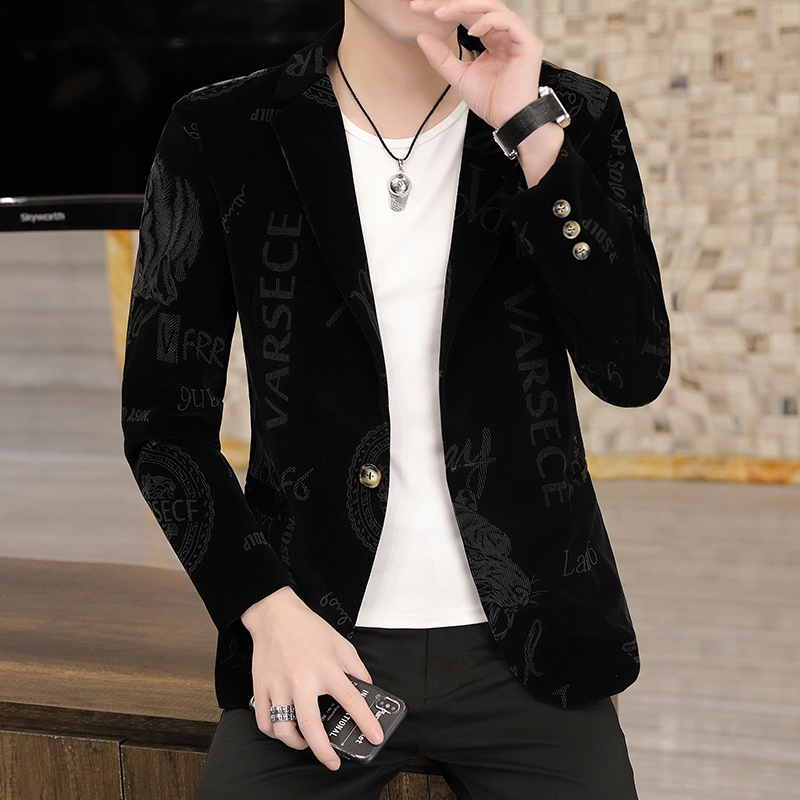 2021秋季高品质男士修身休闲小西服外套上衣XZ313B-1-XF353-P90，男装夹克，星座313B-2