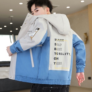 主推款秋季新款夹克青少年休闲百搭连帽外套XZ313B-1-NS08图片