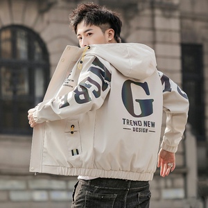 2021春季新款潮流ins男士时尚连帽工装夹克上衣XZ313B-1-JK03-P70图片