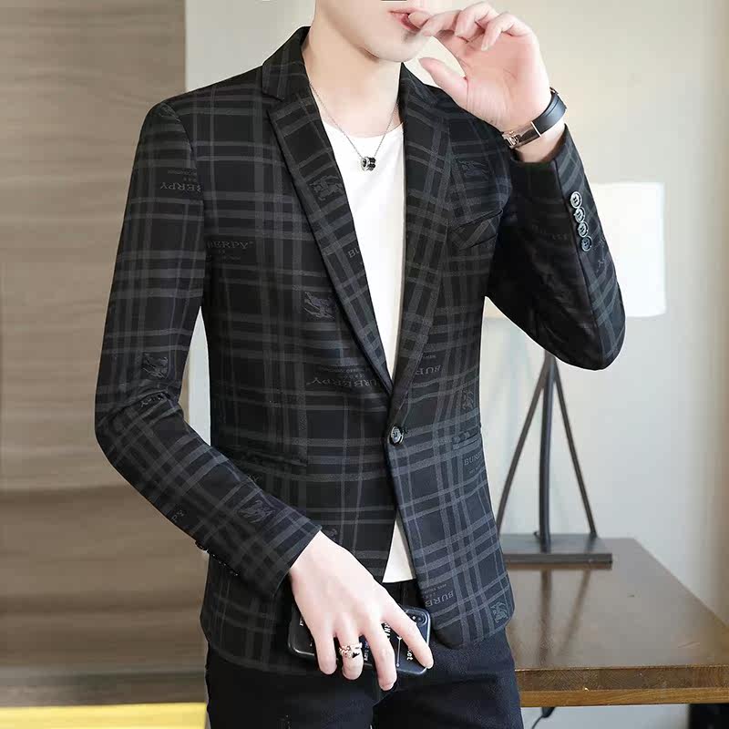 XF2885-P90男士商务西装青年时尚休闲小西服外套21年秋XZ313B-1,男装西服,星座313B-2