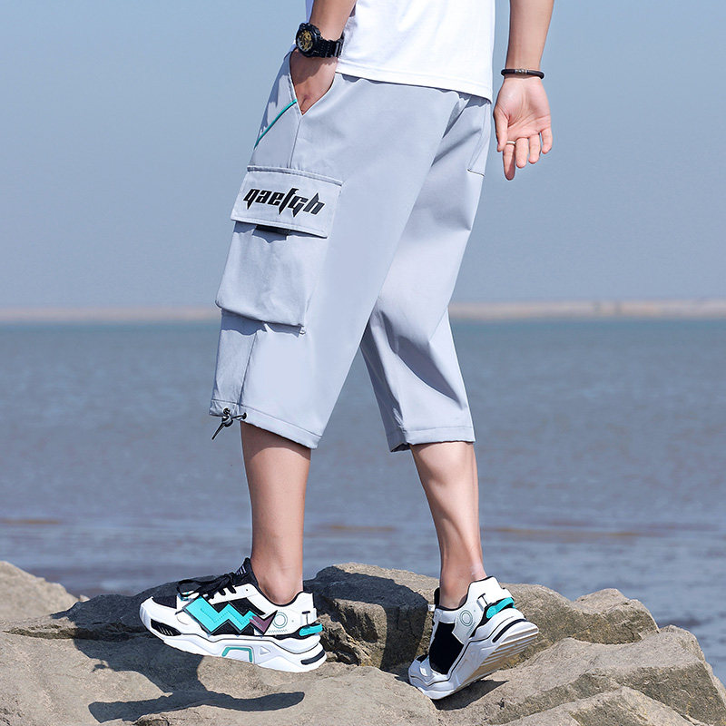2021短裤男士夏季潮流时尚工装七分裤XZ313B-1-K2005-P30,男装休闲裤,星座313B-2