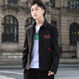 2021秋季休闲翻领男士潮流时尚夹克外套XZ313B-1-S186-P65，男装夹克，星座313B-2