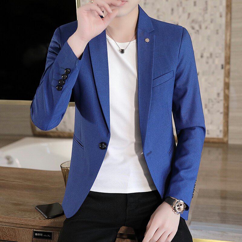 XF2889-P90休闲西装男2021时尚百搭韩版小西服商务外套XZ313B-2,男装西服,星座313B-2