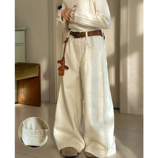 女童加绒裤子2026冬季新款女大童裤子冬装儿童阔腿裤一体绒直筒裤