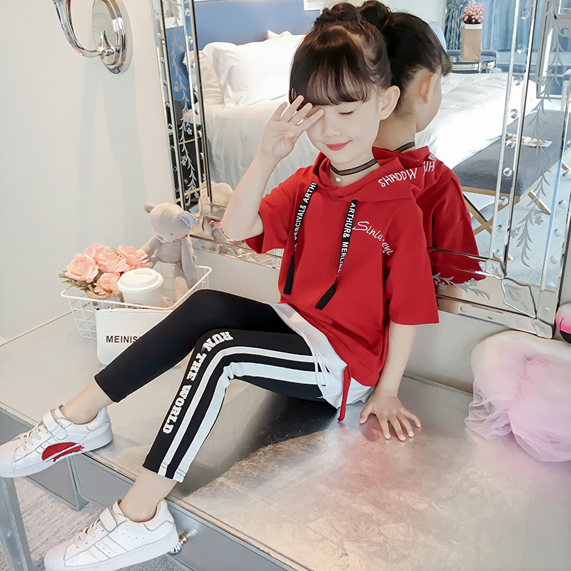女童春装短袖卫衣2020新款韩版儿童春秋连帽上衣运动打底衫小女孩|ruв категории Детская одежда, свитер/свитер - от Buy2taobao.com для оказания профессиональной услуги покупки агента Taobao