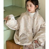 女童新年棉衣女大童超好看上衣加厚衣服初中生儿童保暖新中式 外套