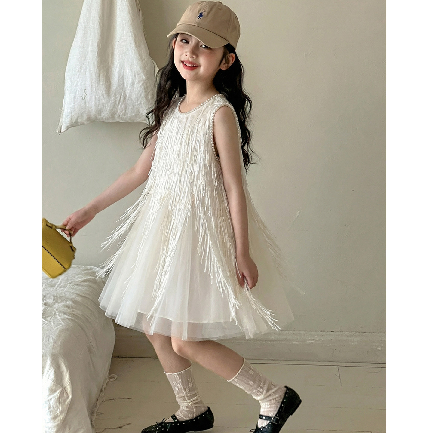 女童连衣裙夏装2026新款女大童夏季超好看裙子初中生小女孩公主裙