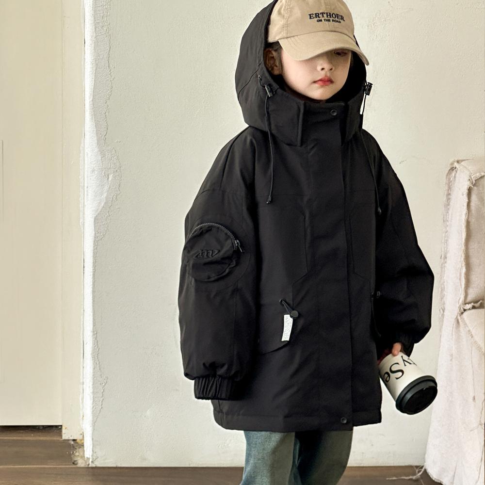 女童羽绒服冲锋衣中大童保暖外套