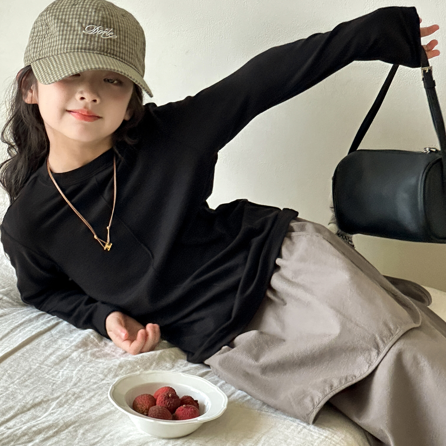 女童长袖T恤2025秋季新款打底衫