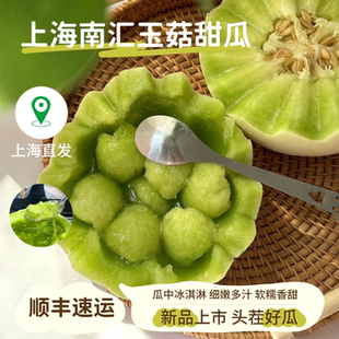 超甜软糯上海南汇玉菇甜瓜新鲜时令水果整箱玉茹香瓜10斤绿肉5斤