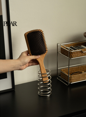 shy pear羞梨 梳子架 不锈钢梳妆台卫生间浴室桌面放梳子的收纳架