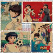 足球小将海报 动漫天空翼宿舍儿童房牛皮纸装 饰墙画壁画680