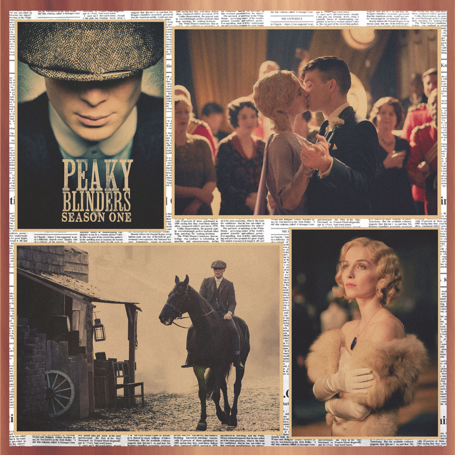 浴血黑帮 peaky blinders电影海报 复古牛皮纸装饰墙画壁画325