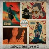 复古牛皮纸宿舍装 蓝眼武士 饰墙画800 Samurai 电影海报 Blue Eye