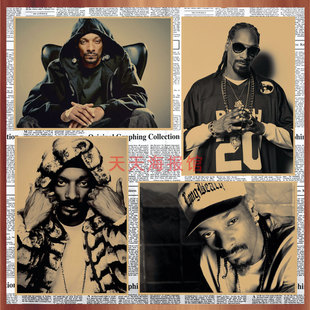 西海岸饶舌嘻哈说唱 Snoop Doggy Dogg牛皮纸海报酒吧宿舍墙画605