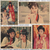 87版 饰墙画壁画396 红楼梦复古海报林黛玉贾宝玉陈晓旭牛皮纸装