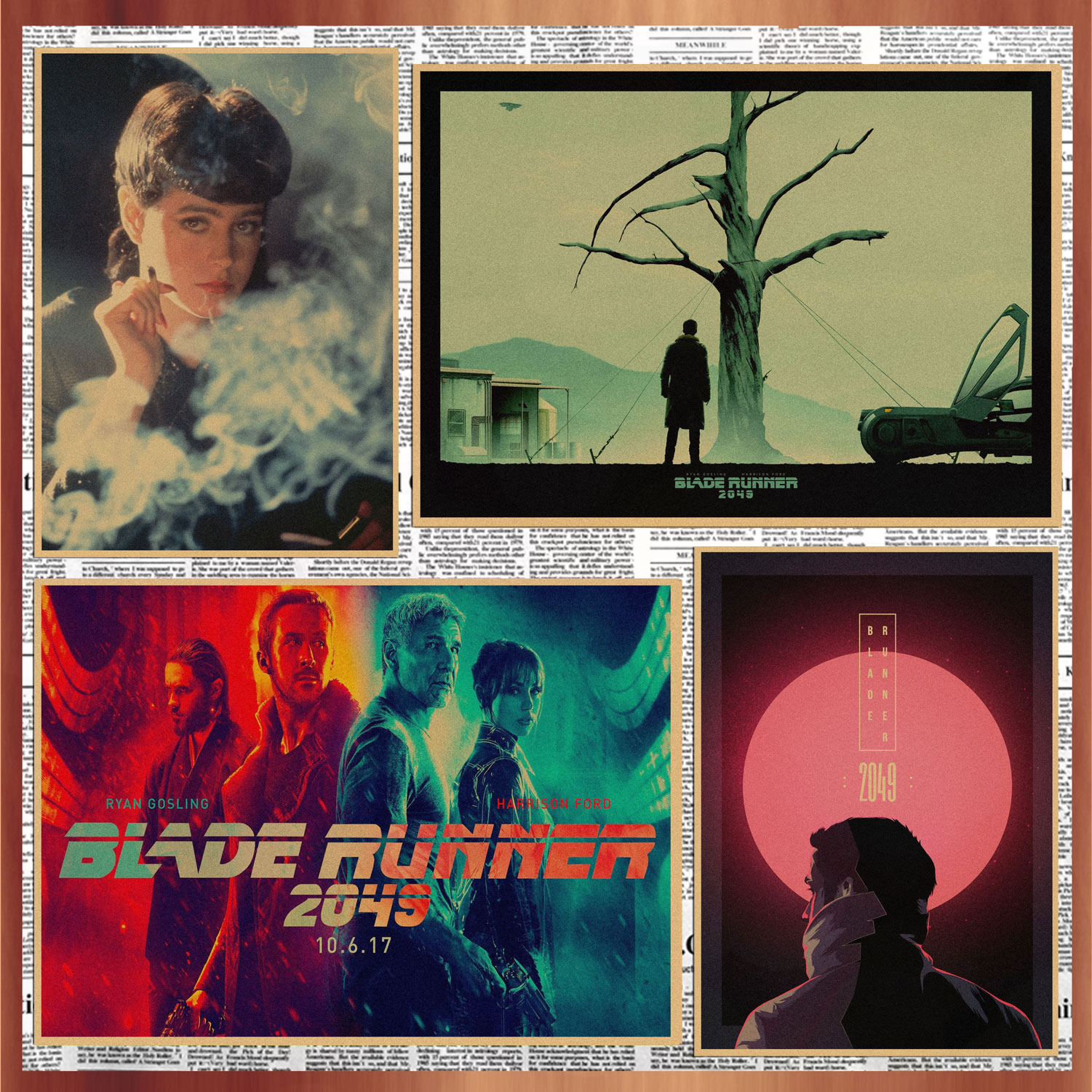 科幻电影酒吧咖啡厅牛皮纸海报