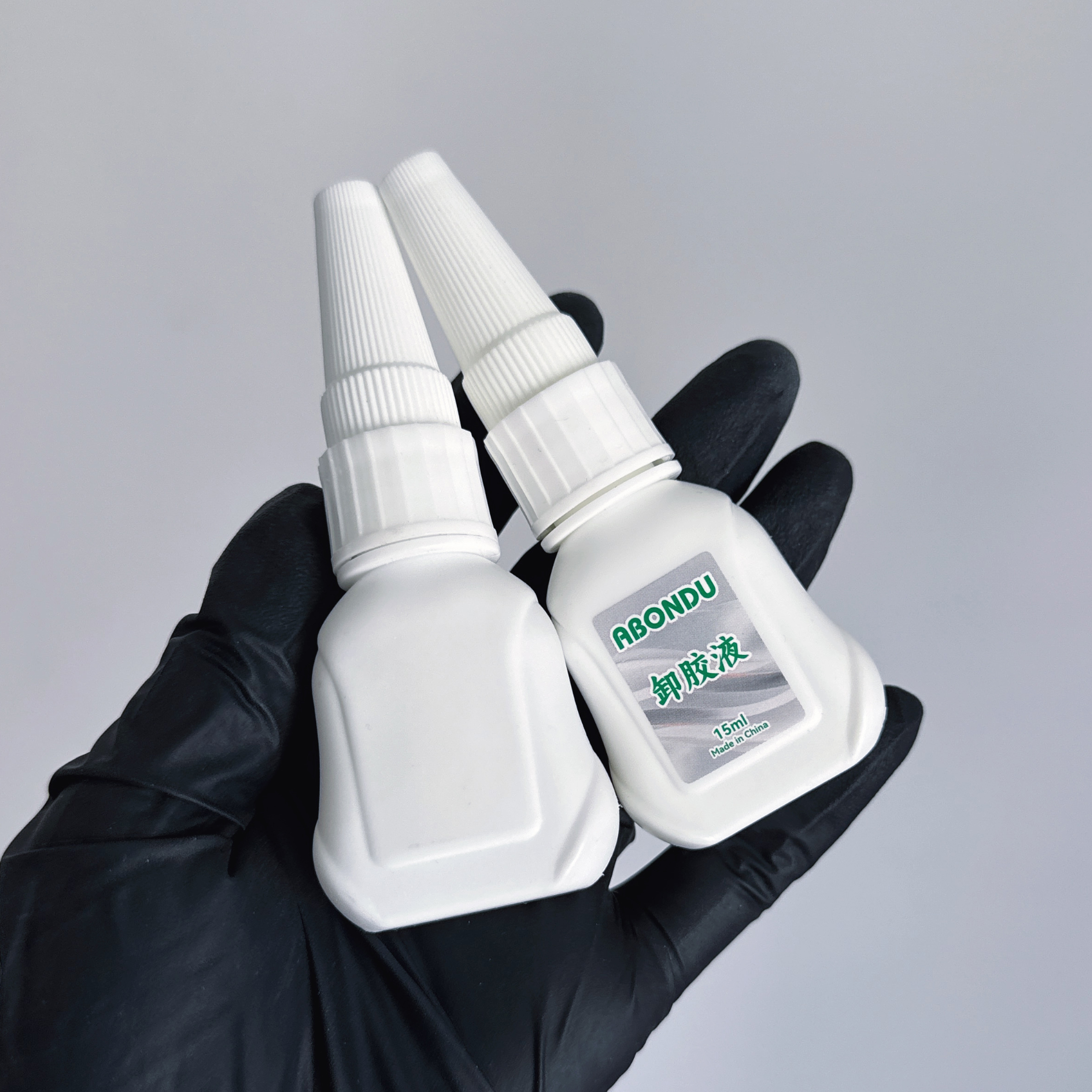 穿戴甲专用胶水 啫喱速干免照灯 小白瓶固化剂 卸除液解胶剂20g