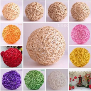 藤球柳球干枝装饰球商场装饰幼儿园学校走廊酒吧挂饰摄影道具装饰