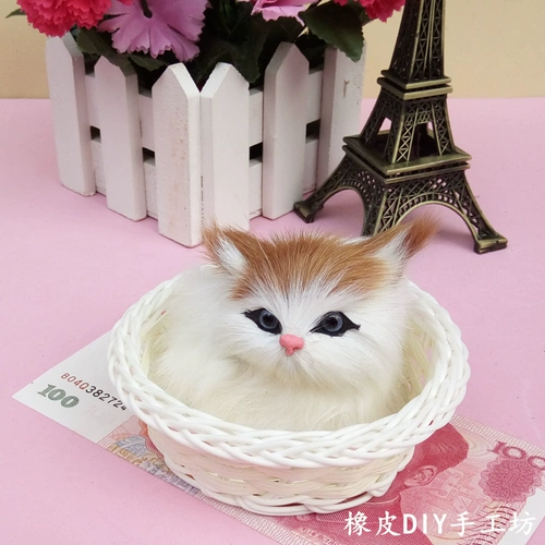 Реалистичная игрушка для влюбленных для матери и ребенка, из натуральной кожи, на удачу, подарок на день рождения, кот