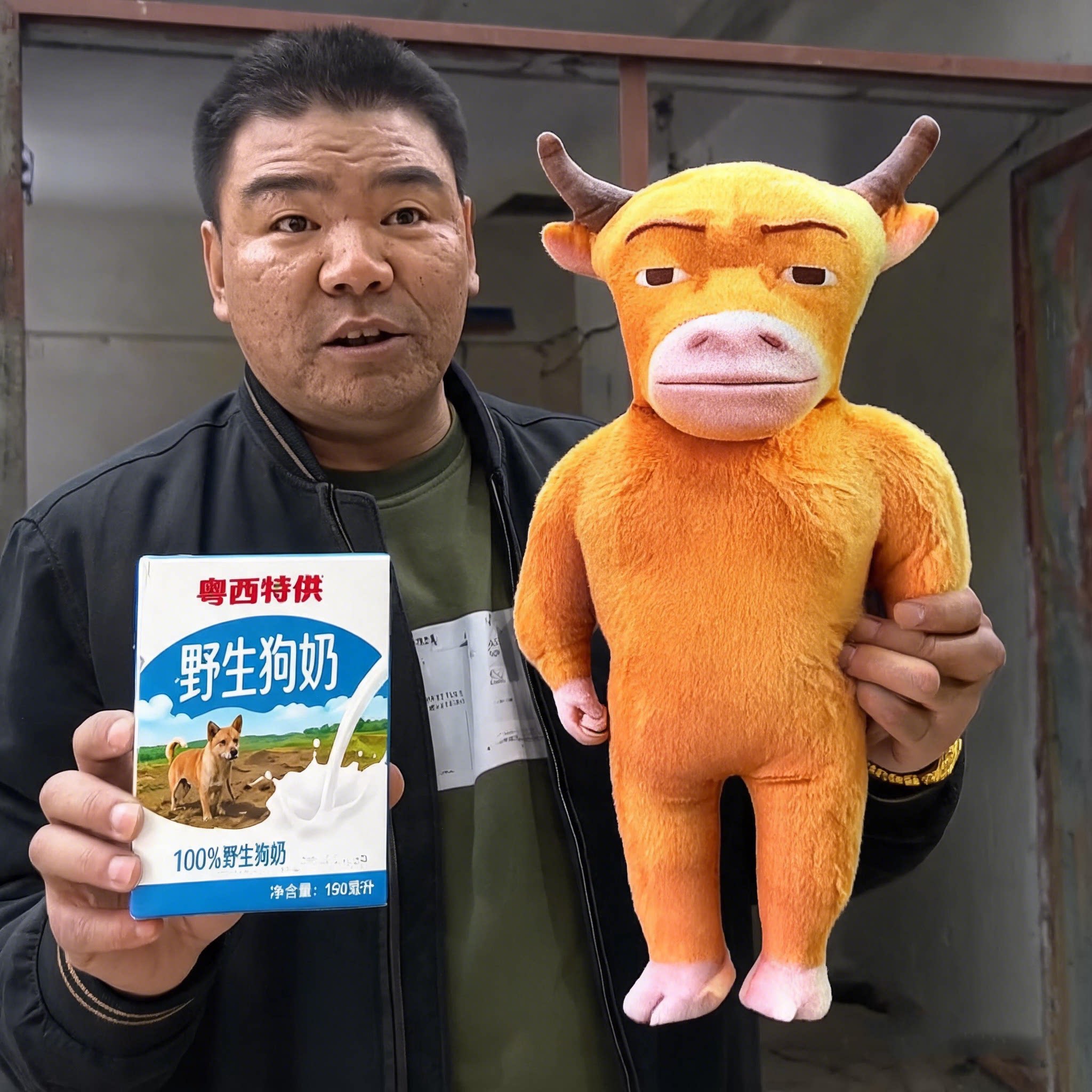 牛来电影周边毛绒公仔抱枕挂件图片