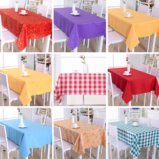 饭店方形茶几布纯色台布酒店饭店餐桌布餐厅方桌布
