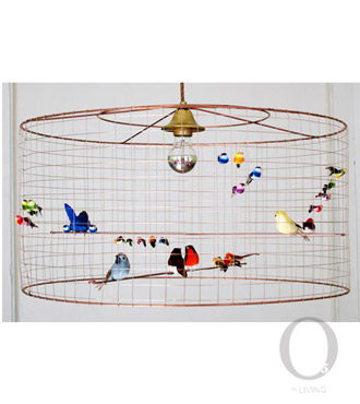 o5法国mathieu铜制鸟笼吊灯