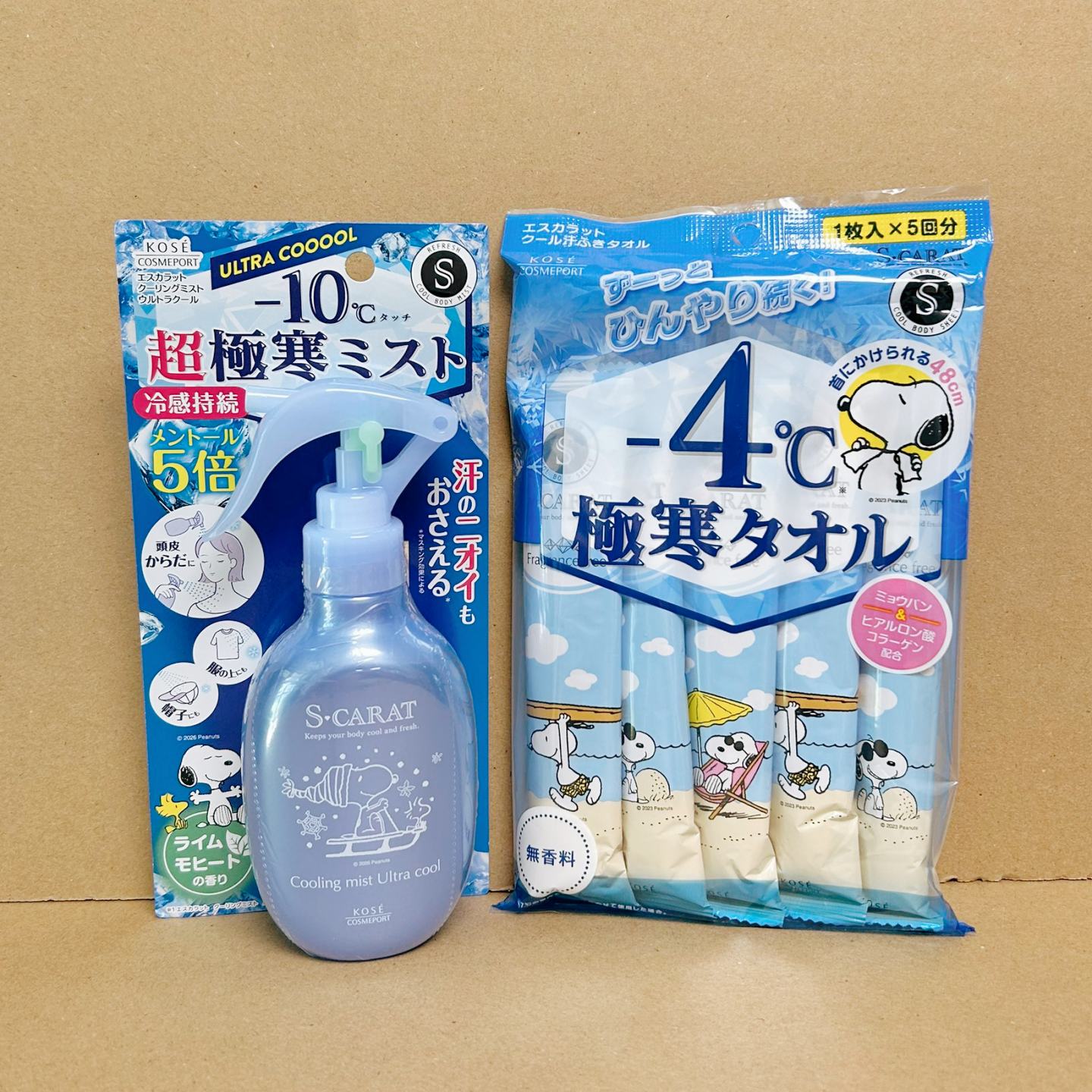 日本高丝冷感湿巾-4度超爽凉感降温军训运动止汗擦汗冰冷毛巾喷雾