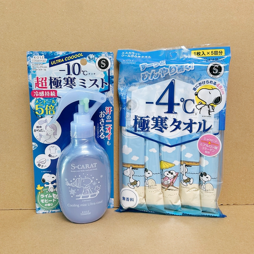 日本高丝冷感湿巾-4度超爽凉感降温军训运动止汗擦汗冰冷毛巾喷雾