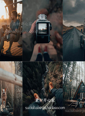 2020INS好莱坞暗调闷青橙色手机版LR预设调色滤镜PS/C1预设S79