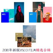 2018新版VSCO Film人像静物胶片调色滤镜LR/PS预设精选合辑