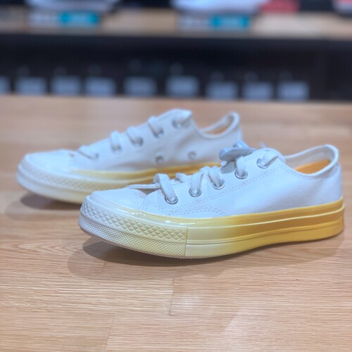 Converse匡威1970S三星标米白低帮渐变女子轻便休闲帆布鞋A00534C