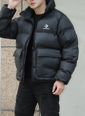 Converse新款匡威男女立领短款外套运动棉服10027260-A01-A02-A03