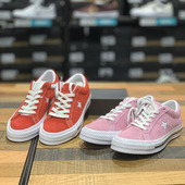 159492C CONVERSE匡威one star粉色翻毛皮新标低帮滑板鞋 158434C