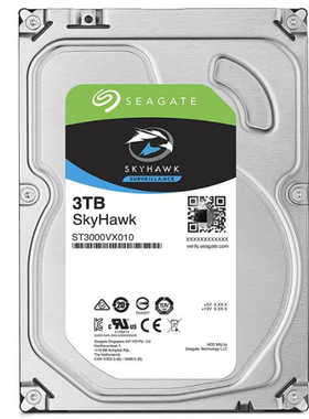 全新希捷酷鹰3.5寸3T监控硬盘ST3000VX010台式机视频录像存储硬盘