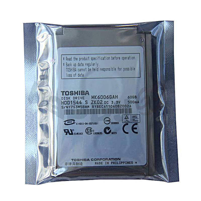 全新原装正品东芝1.8寸60G笔记本电脑硬盘 MK6006GAH小硬盘CF接口
