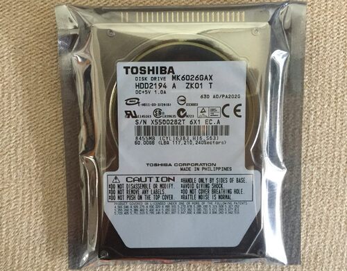 全新IDE并口东芝60G笔记本硬盘