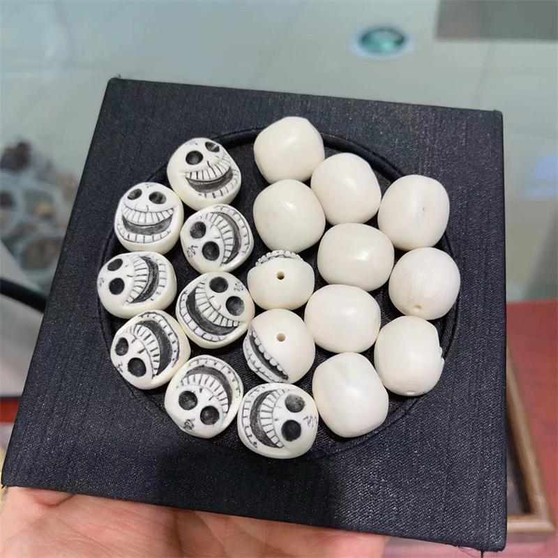 精工鹿角根付喜主阿呆diy手工编织手绳项链文玩时尚饰品隔珠串珠
