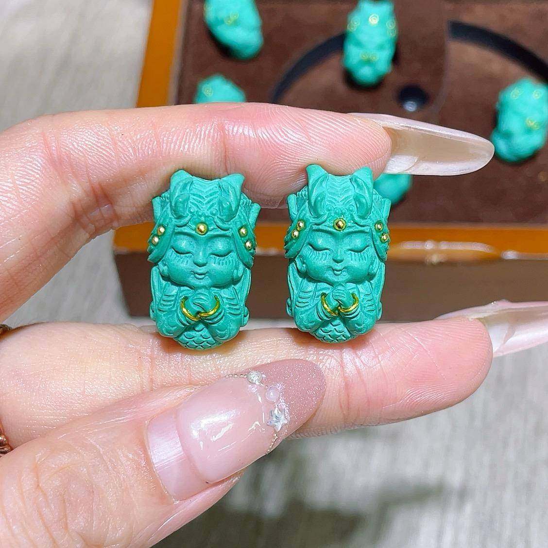 菱镁矿小龙女diy配件手工材料手链串珠项链挂件手串文玩配饰品,饰品/流行首饰/时尚饰品新,其他DIY饰品配件,淘宝优惠券,粉丝福利购,淘宝优惠卷